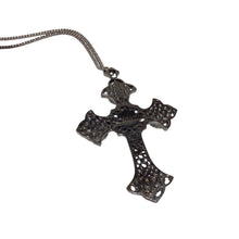 Load image into Gallery viewer, Vintage Sarah Coventry Silver Plated Cross Pendant Necklace