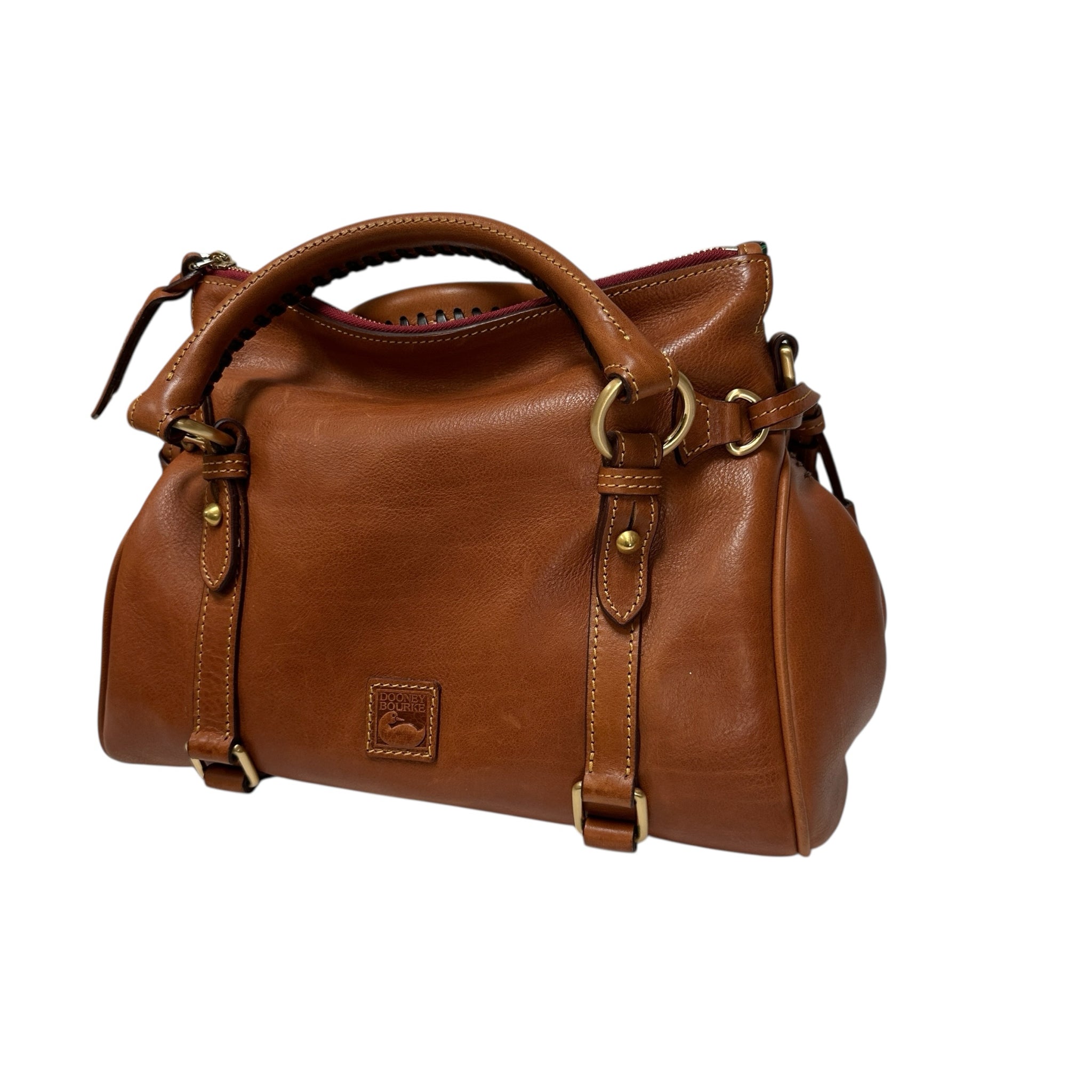 Dooney & Bourke Florentine Leather Satchel Brown