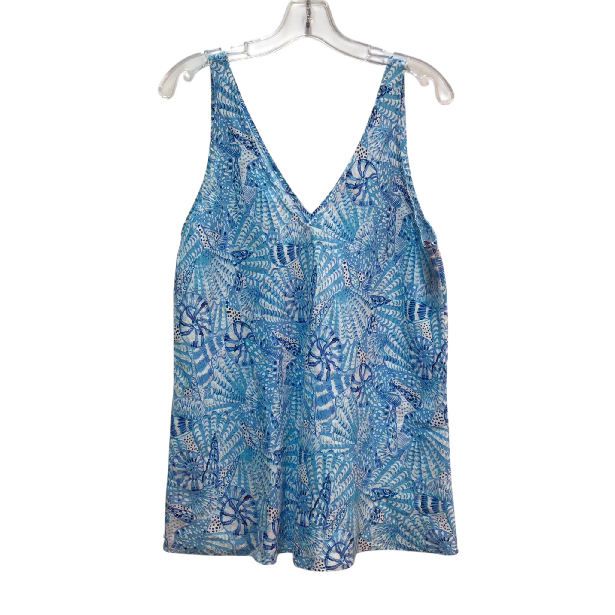 Lilly Pulitzer Blue Sleeveless Top Size M