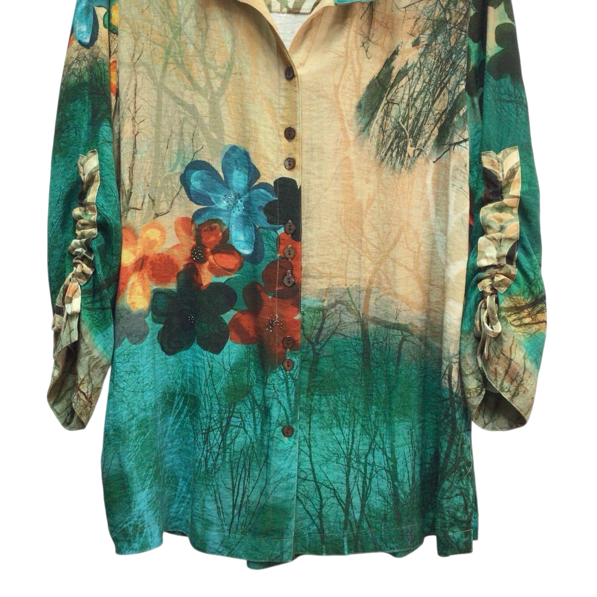 John Mark Long Sleeve Top Size M