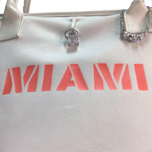 Load image into Gallery viewer, Original Fake Miami White Canvas Tote Bag