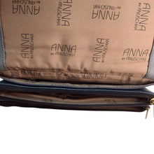 Load image into Gallery viewer, Anna by Anuschka Love in Paris Medium Saddle Crossbody Bag Blue 8301