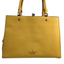 Load image into Gallery viewer, Kate Spade Pebbled Leather Yellow Satchel Crossbody Bag