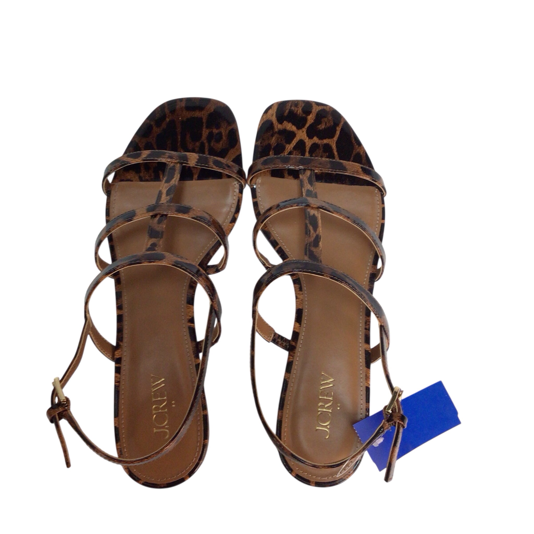 J Crew Leopard Print Sandals Size 9