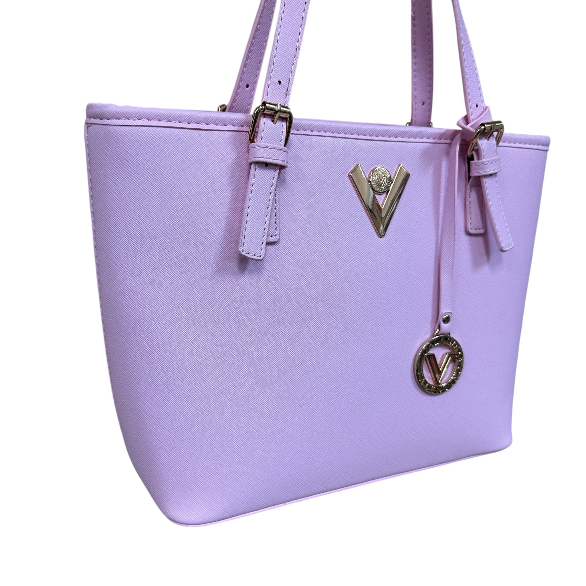 Valentino Orlandi Pink Vegan Leather Satchel Shoulder Bag