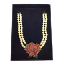 Load image into Gallery viewer, Rare Heidi Daus Rose Elegance Crystal Floral Necklace