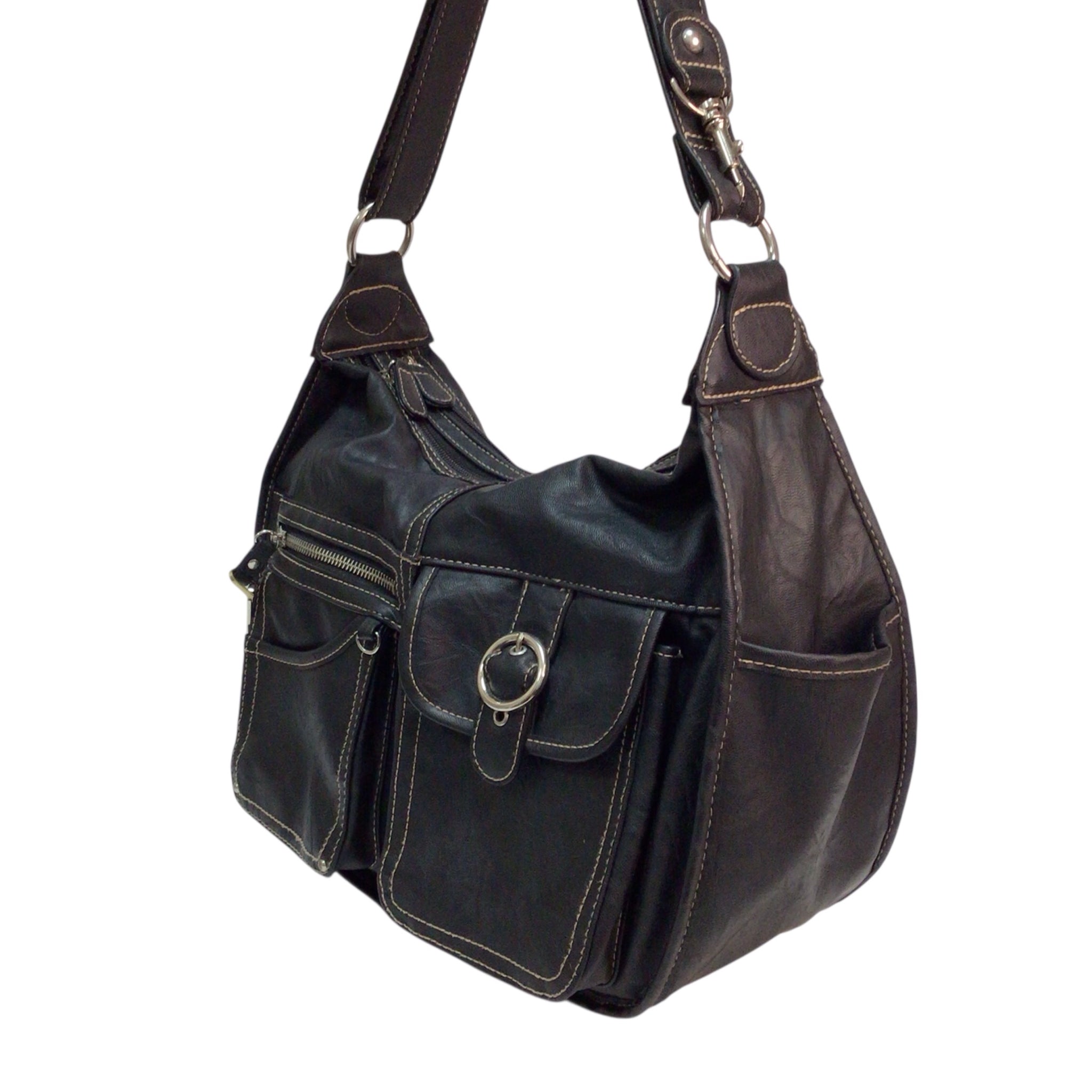 Rosetti Riveting Seams Convertible Hobo Bag