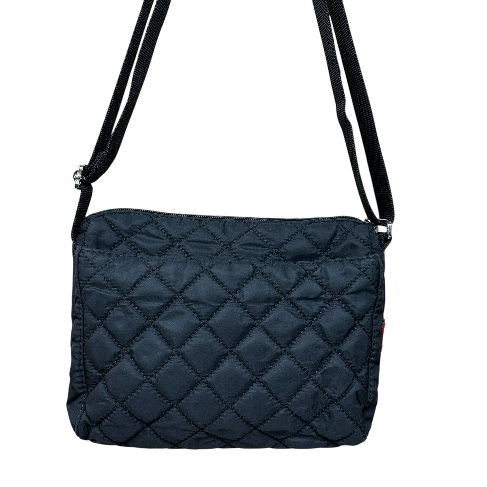 Hedgren Black Quilted Fabric Crossbody Bag