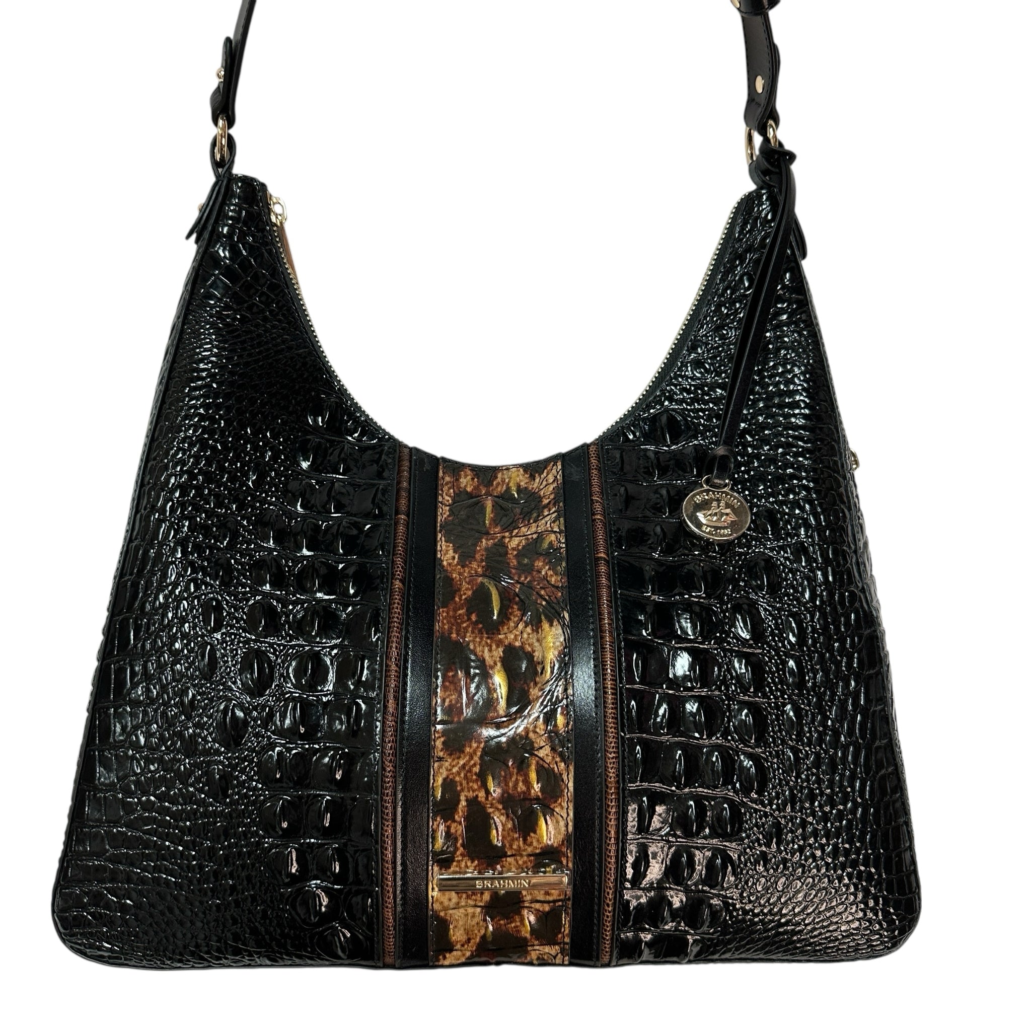 Brahmin Tabitha Kairos Embossed Leather Shoulder Bag