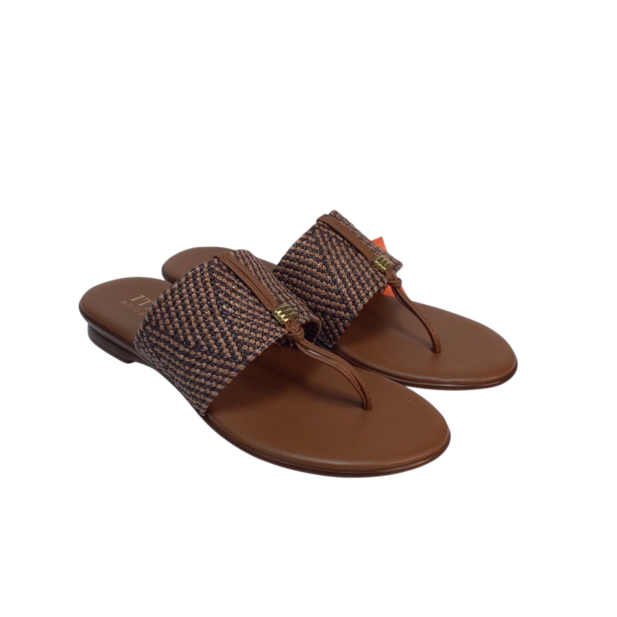 Italian Shoemakers Briley Brown Sandals Size 7.5