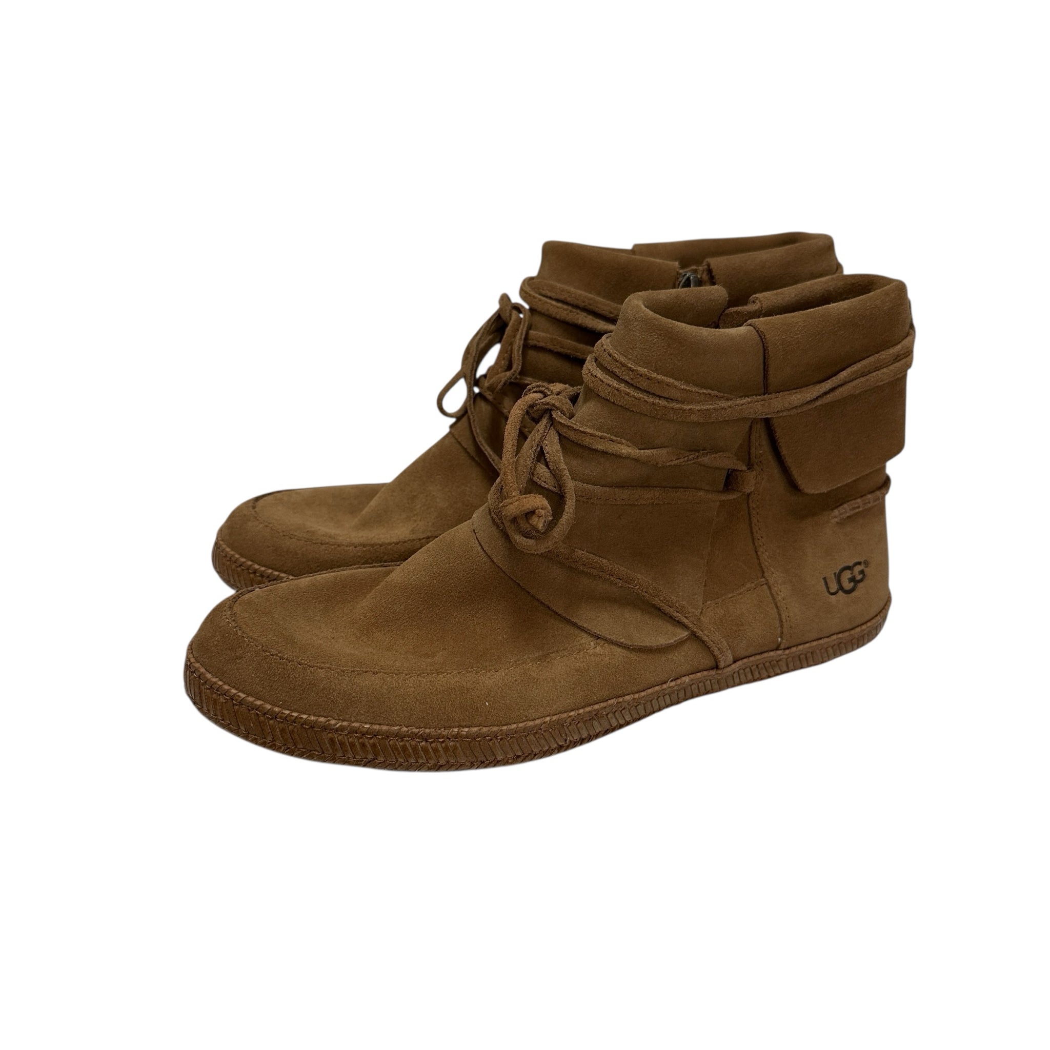 UGG Women's Reid Moccasin Booties Light Brown Size 8