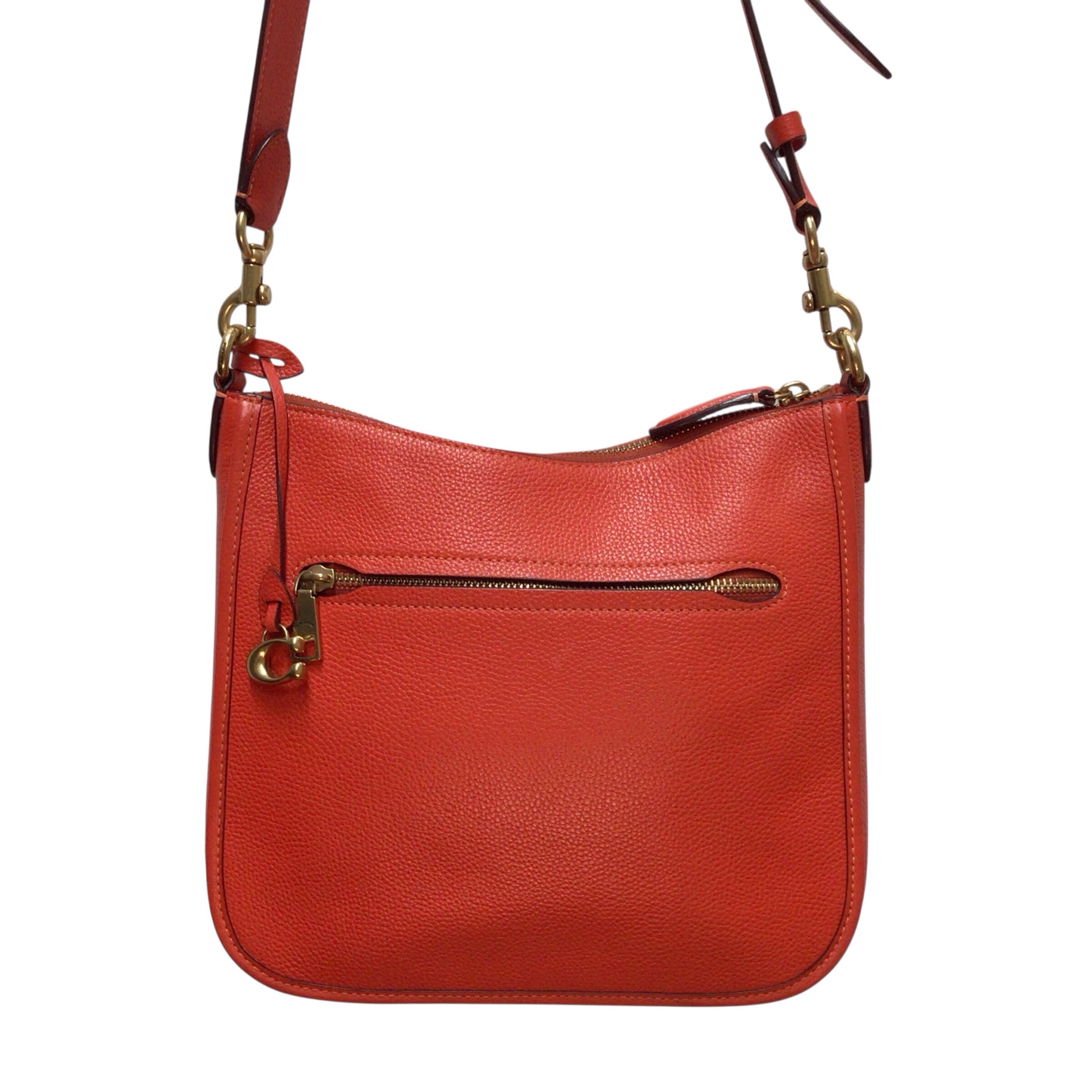 Coach C8483 Leather Crossbody Bag Orange