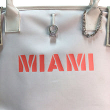 Load image into Gallery viewer, Original Fake Miami White Canvas Tote Bag