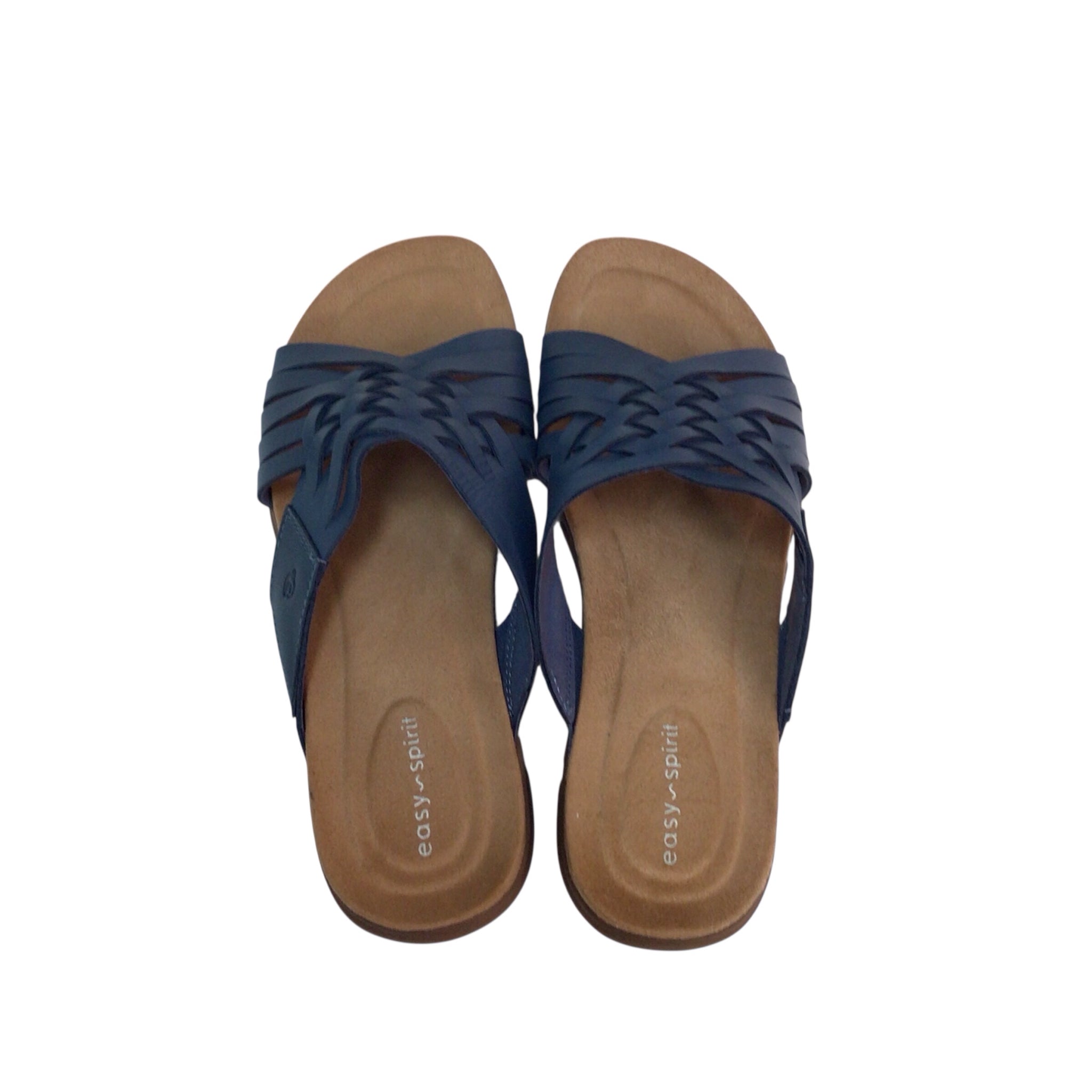 Easy Spirit Navy Meadow Slip On Sandals Size 9.5M