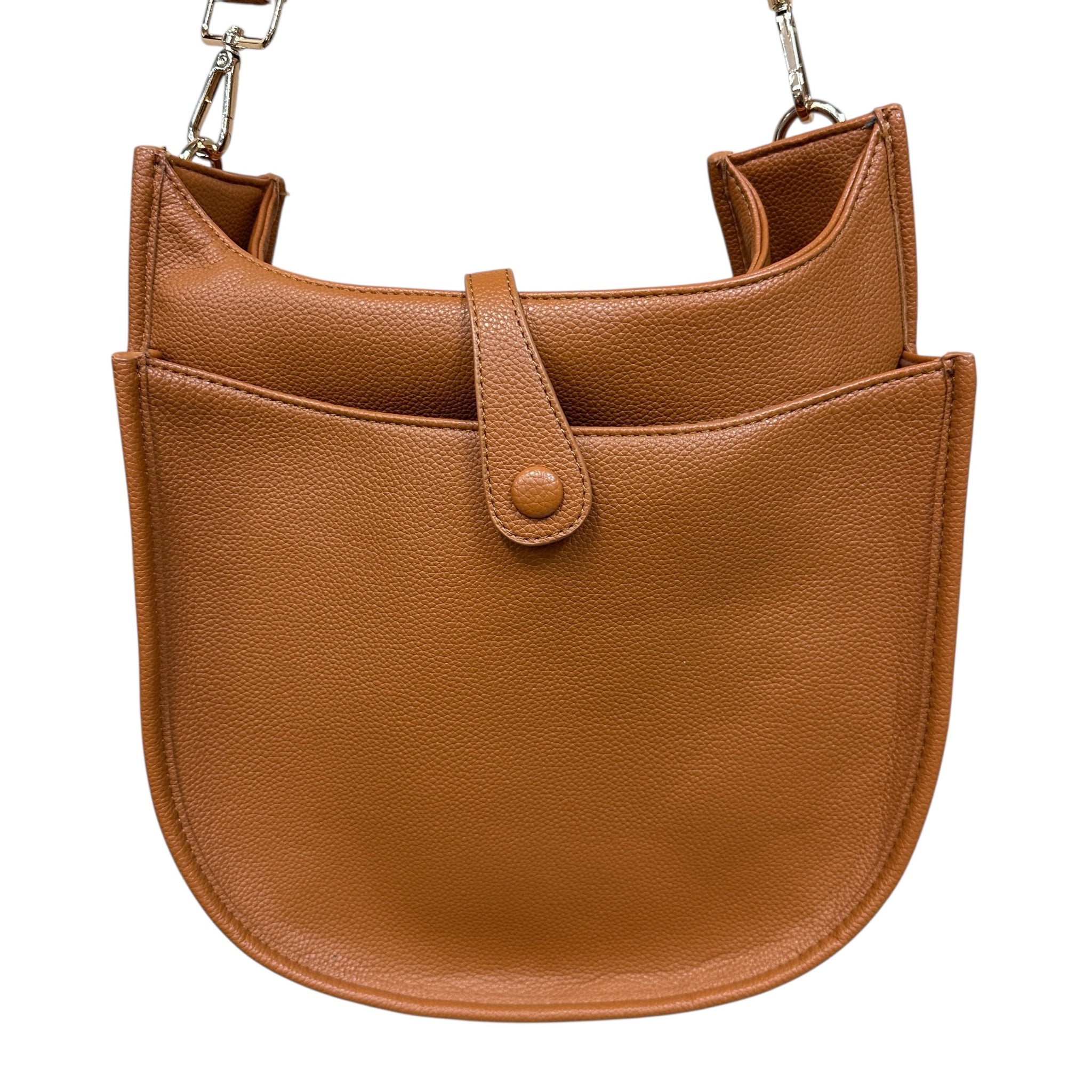 Ah Dorned Brown Vegan Leather Crossbody Shoulder Bag