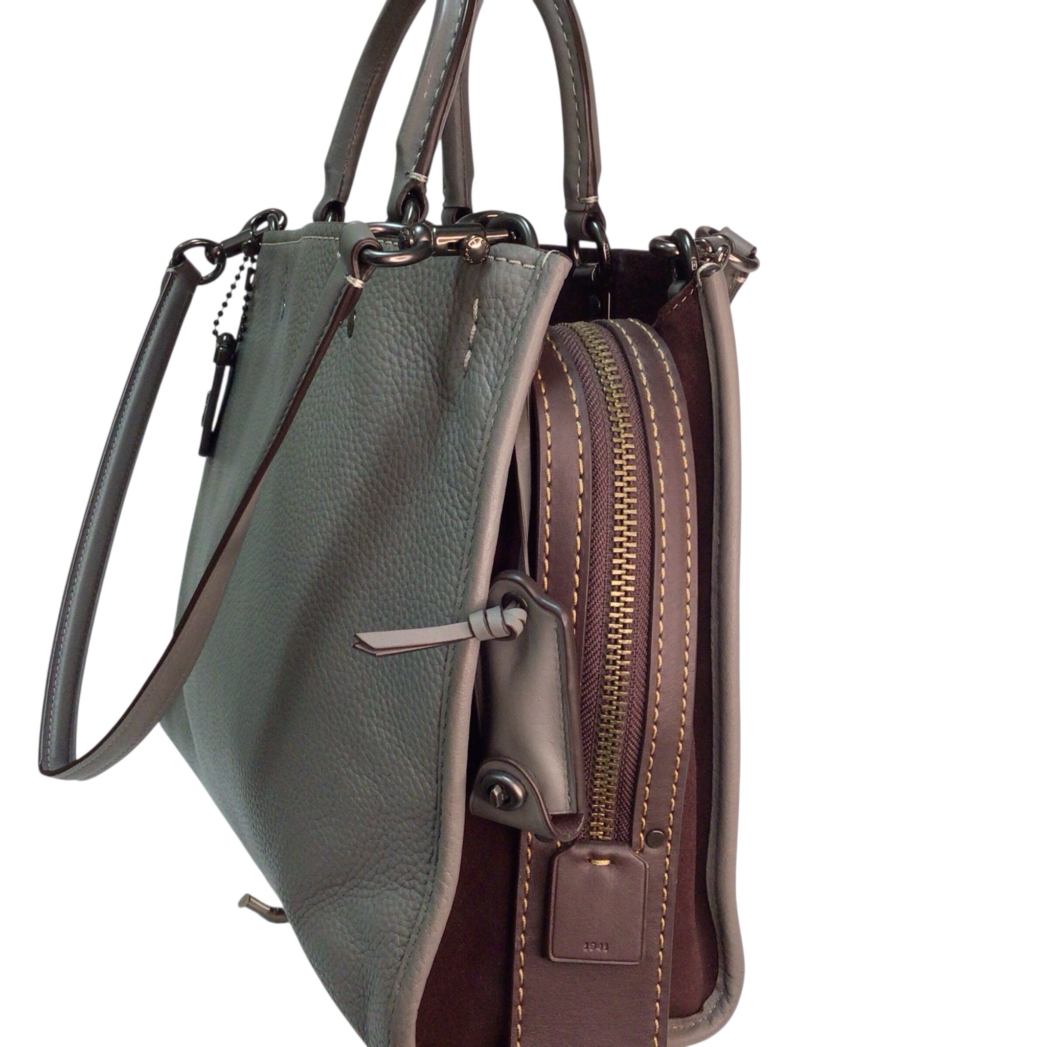 Coach Rogue Large Gray Handbag/Satchel
