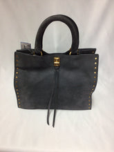 Load image into Gallery viewer, Rebecca Minkoff Small Gray Suede  Satchel