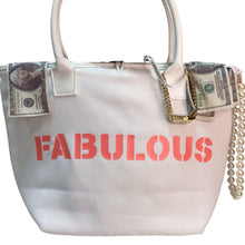 Load image into Gallery viewer, Original Fake Miami White Canvas Tote Bag