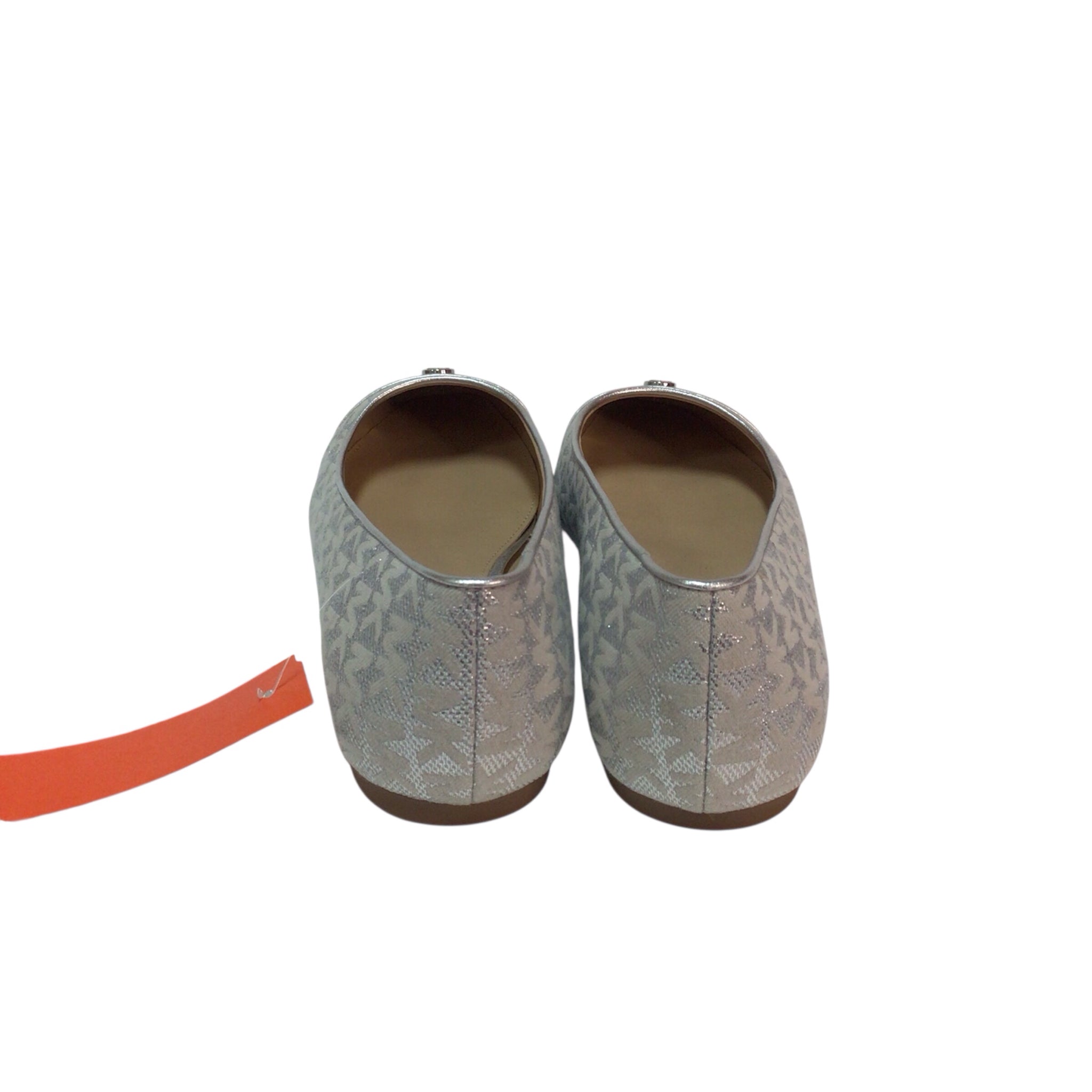 Michael Kors Signature Silver Flats Size 8.5