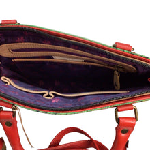 Load image into Gallery viewer, Anuschka Handpainted Leather Le Cafe Satchel Shoulder Bag NWT