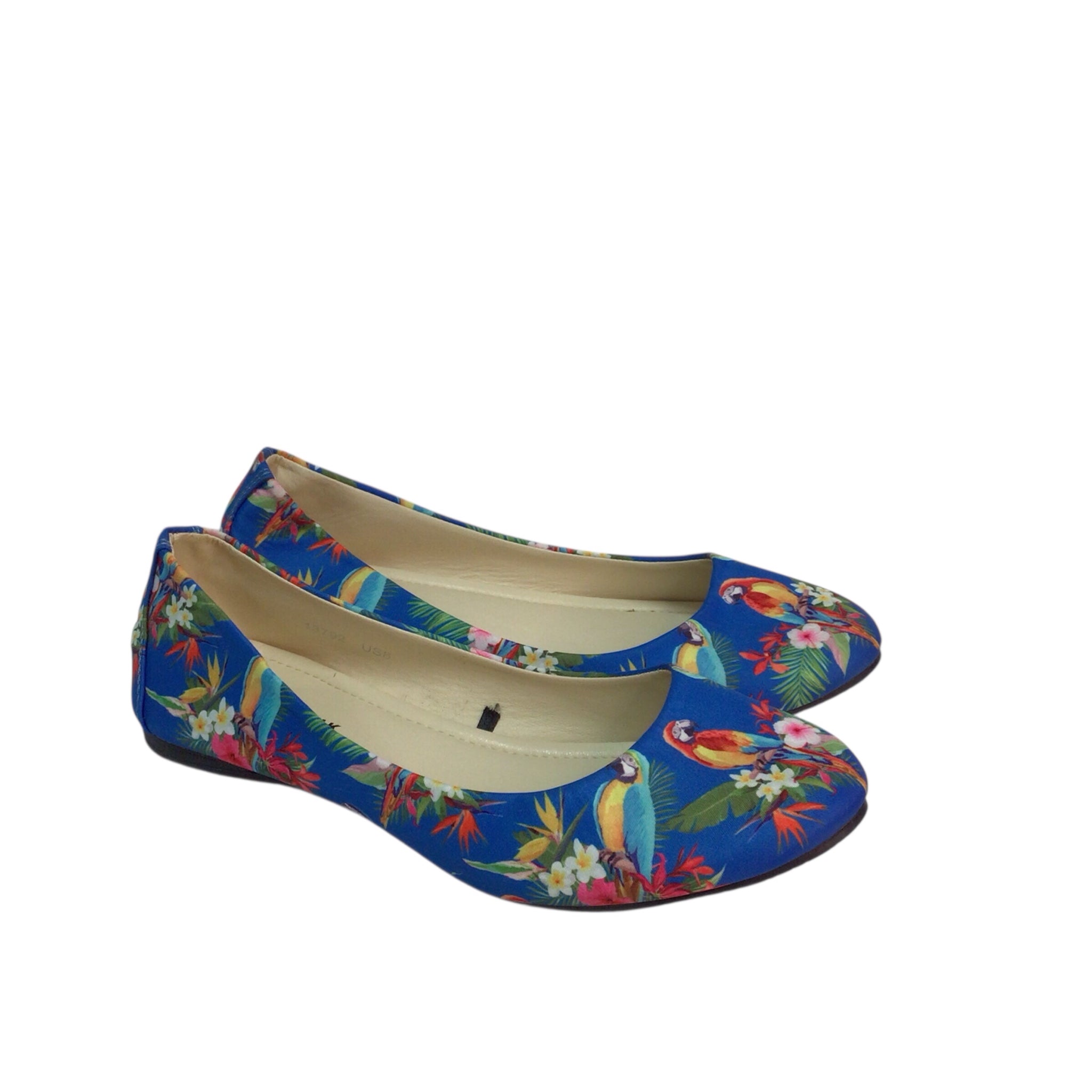 Modcloth Tuk Parrots Flats Size 8
