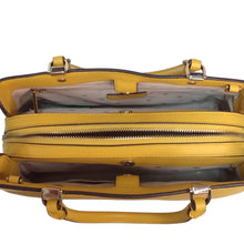 Load image into Gallery viewer, Kate Spade Pebbled Leather Yellow Satchel Crossbody Bag