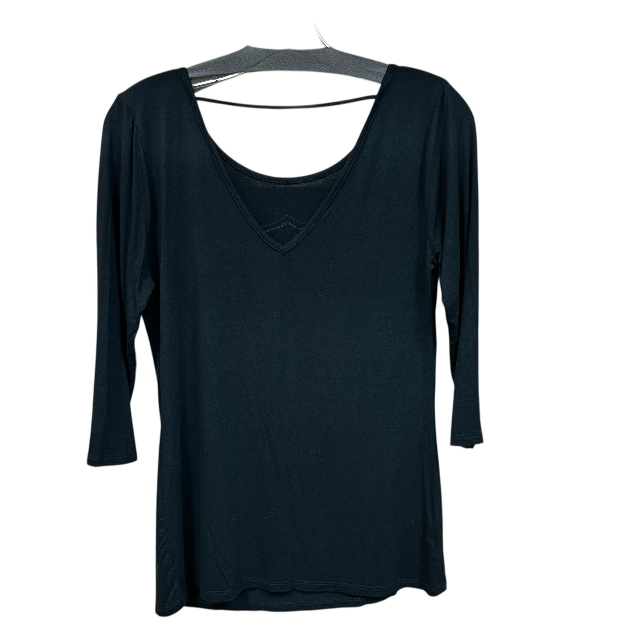 Harley Davidson Black Rhinestone Medium 3/4 Sleeve Top