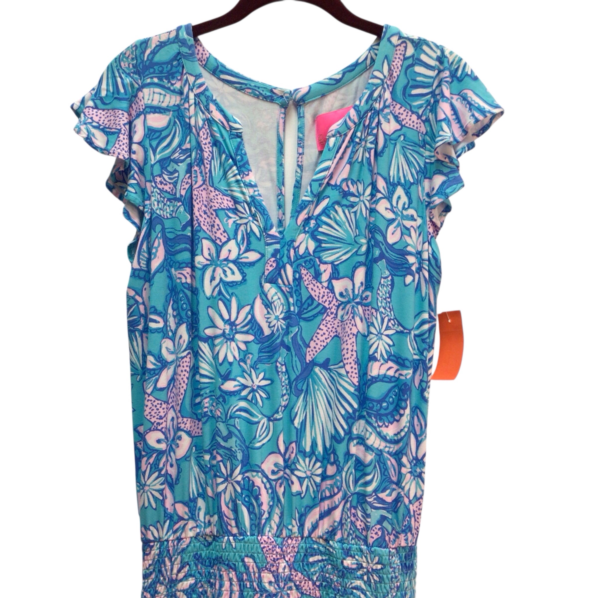 Lilly Pulitzer Blue Ravi Romper Size S