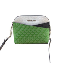 Load image into Gallery viewer, Michael Kors Signature Crossbody Bag Chain & Leather Strap