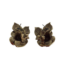 Load image into Gallery viewer, Heidi Daus Rose Elegance Crystal Floral Button Earrings