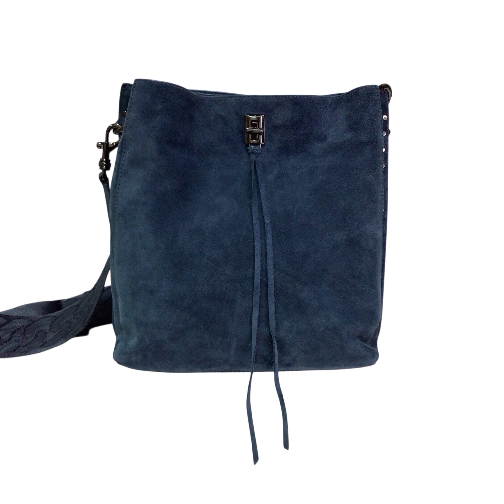 Rebecca Minkhoff Blue Suede Crossbody Shoulder Bag