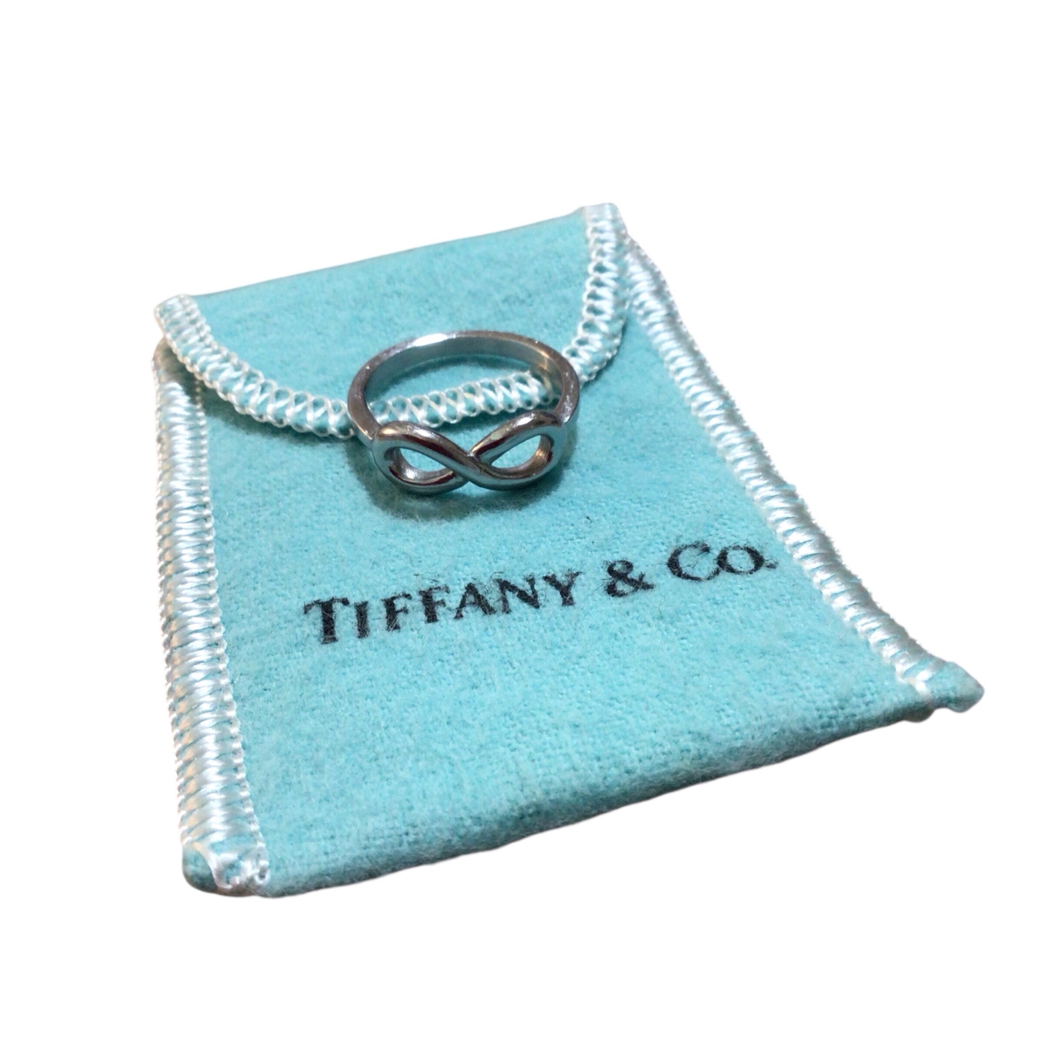 Tiffany & Co Sterling Silver Infinity Ring Size 7