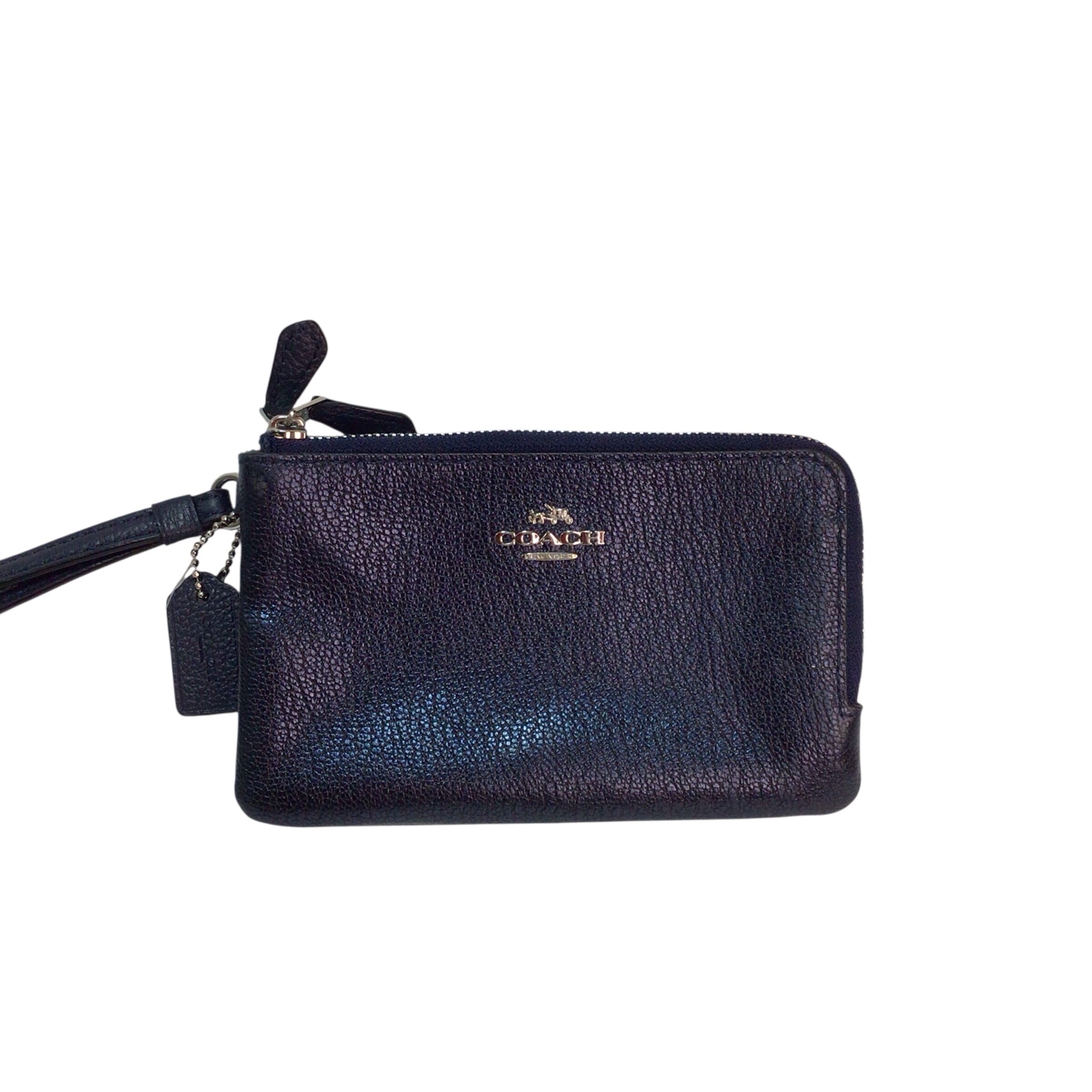 Coach Navy Wristlet