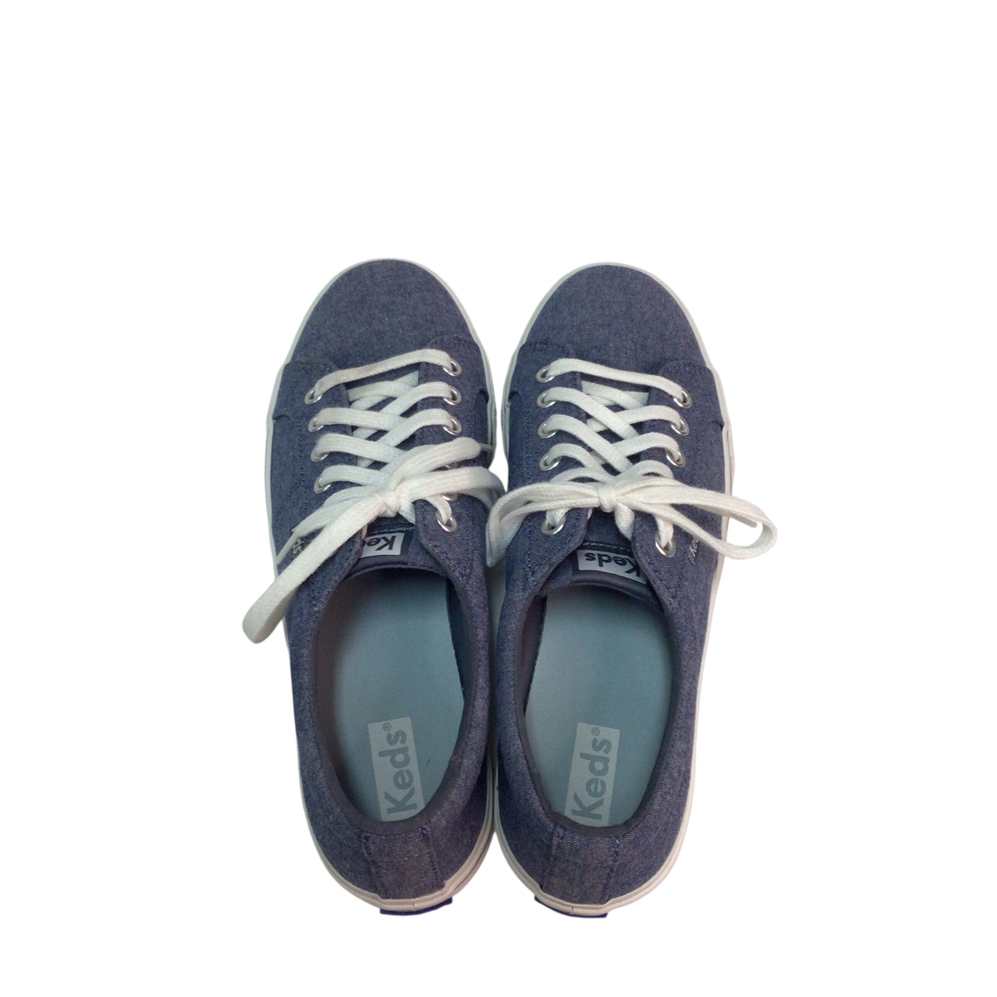 Keds Lace Up Canvas Navy Sneakers Size 8.5