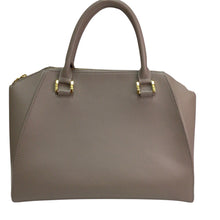 Load image into Gallery viewer, Joy Iman Grey Taupe Crossbody Satchel