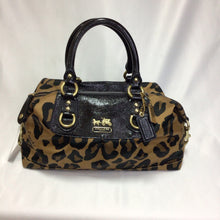 Load image into Gallery viewer, Coach Madison Ocelot Leopard Print Sabrina 15553 Satchel Handbag