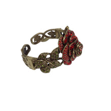 Load image into Gallery viewer, Heidi Daus Rose Elegance Crystal Floral Bracelet