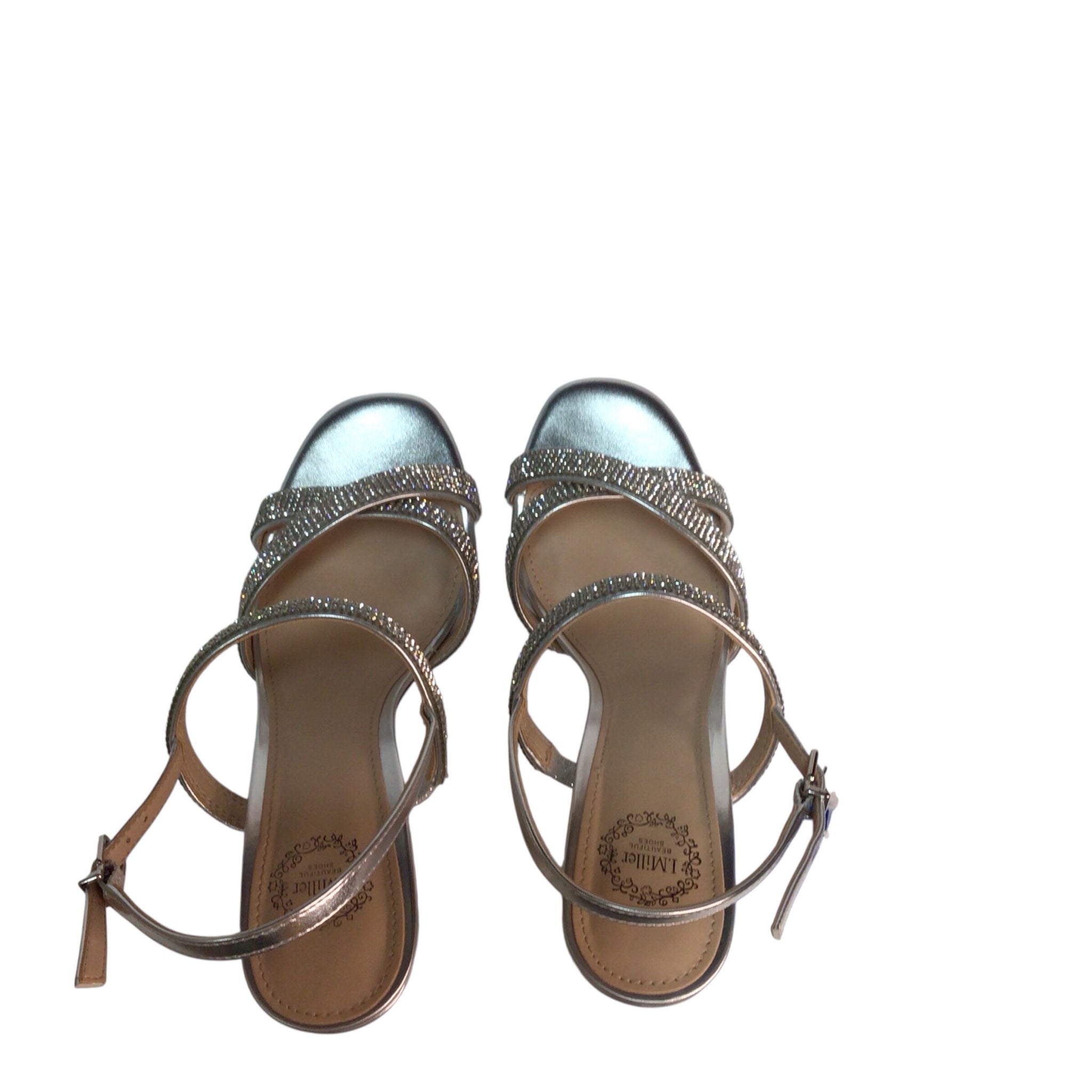 Nicole Miller Silver Heel Shoes Size 7