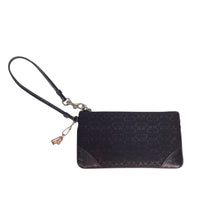Load image into Gallery viewer, Coach Signature Wristlet Black