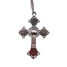 Load image into Gallery viewer, Vintage Sarah Coventry Silver Plated Cross Pendant Necklace