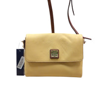 Load image into Gallery viewer, Dooney & Bourke Hunter Pebbled Leather Crossbody Bag in Lemon R1424 NWT