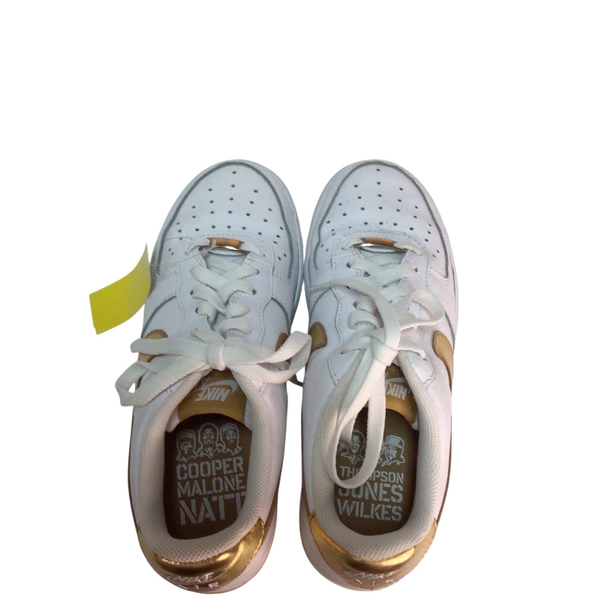 Nike Air Force XXV '82 White Gold Sneakers Women Size 6