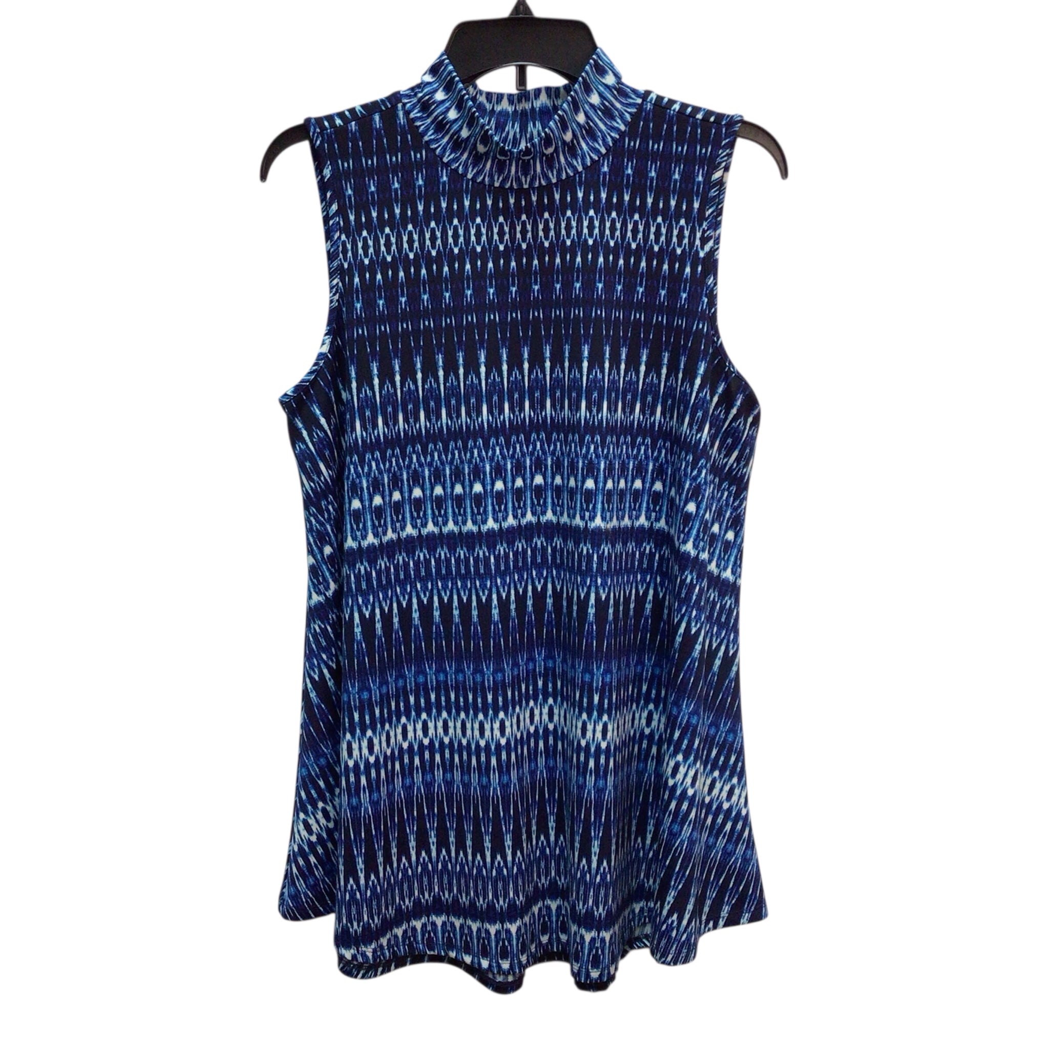 New Directions Blue Sleeveless Top Size L