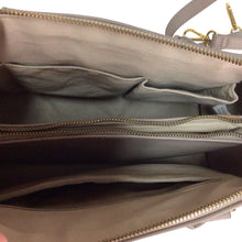 Load image into Gallery viewer, Joy Iman Grey Taupe Crossbody Satchel