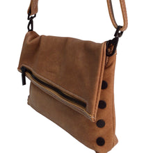 Load image into Gallery viewer, Hammitt Crossbody Clutch Leather Shoulder Bag Light Brown