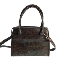 Load image into Gallery viewer, Patricia Nash Paris Turquoise Leather Satchel Crossbody Bag NWT