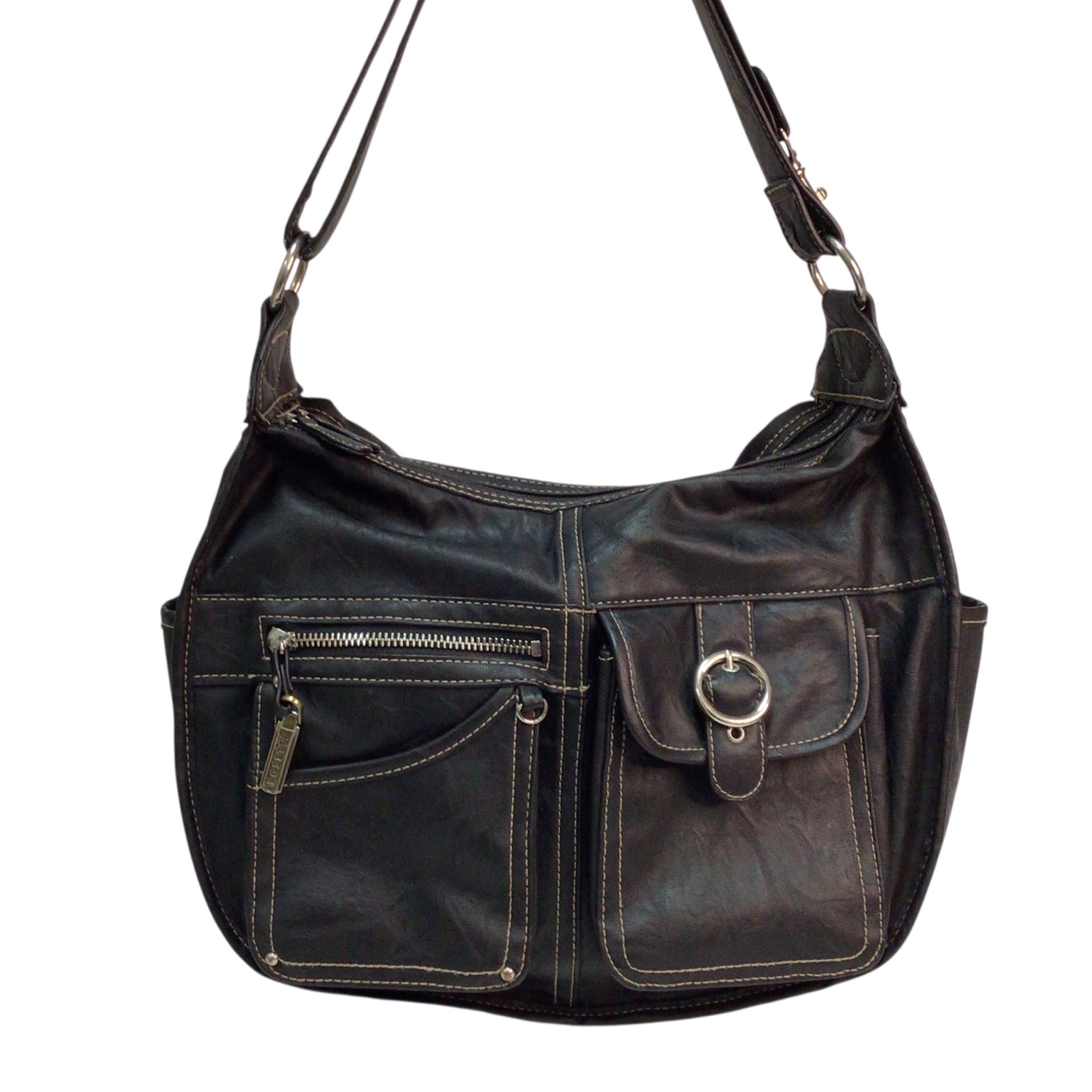 Rosetti Riveting Seams Convertible Hobo Bag