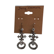 Load image into Gallery viewer, Juicy Couture Rhinestone Earrings 1.75" Long
