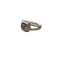 Load image into Gallery viewer, David Yurman Petite Albion Ring SS with Gemstone & Diamonds Size 6