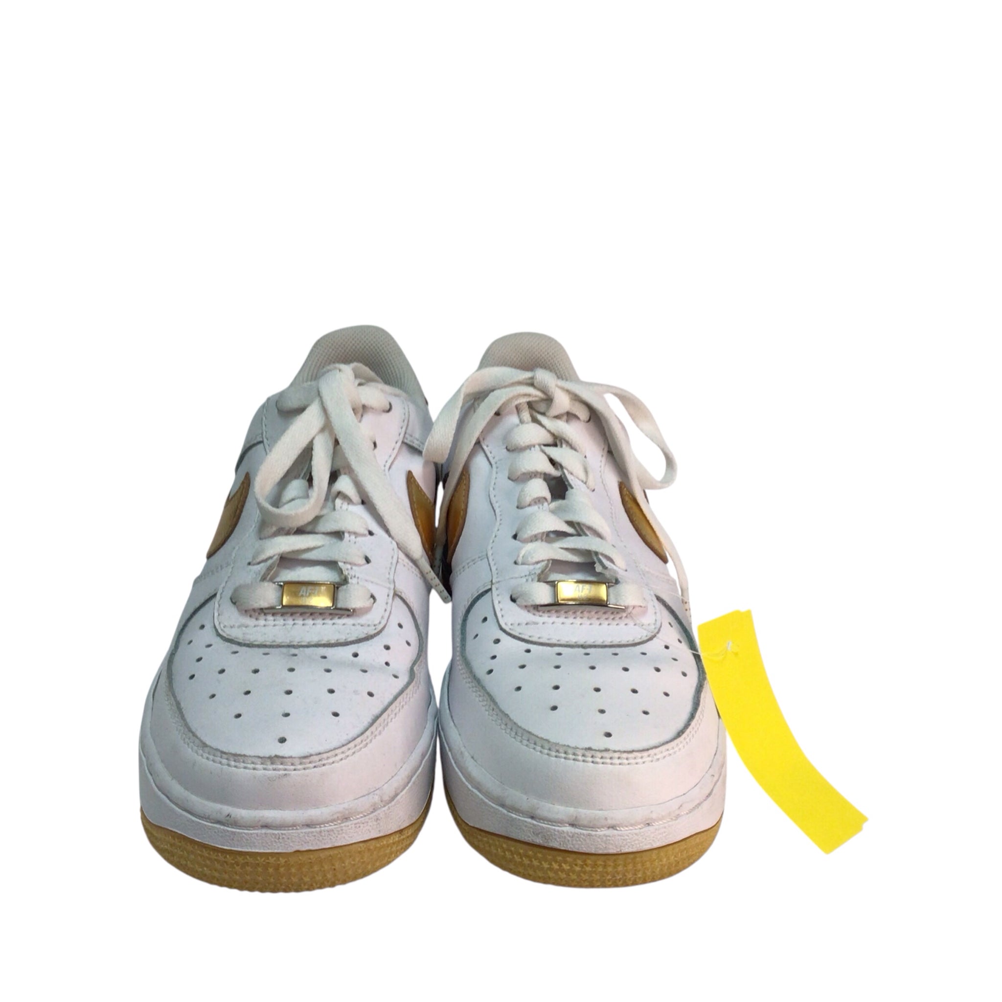 Nike Air Force XXV '82 White Gold Sneakers Women Size 6